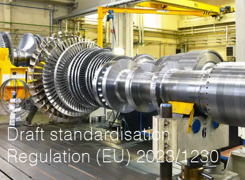 Draft standardisation Regulation  EU  2023 1230   Regulation on machinery