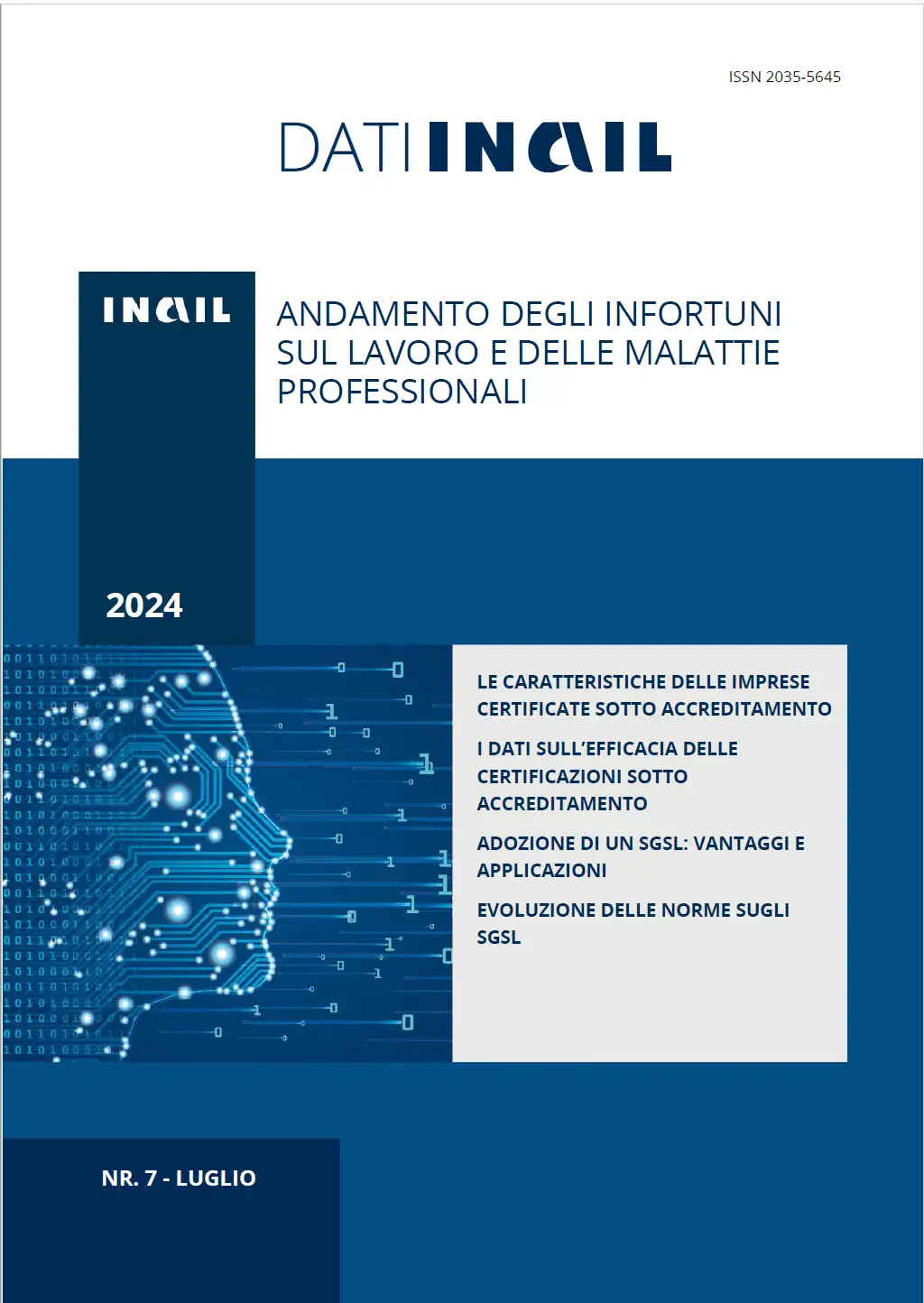 Dati Inail 7 2024 Imprese certificate sotto accreditamento Dati Inail 7 2024 Imprese certificate sotto accreditamento