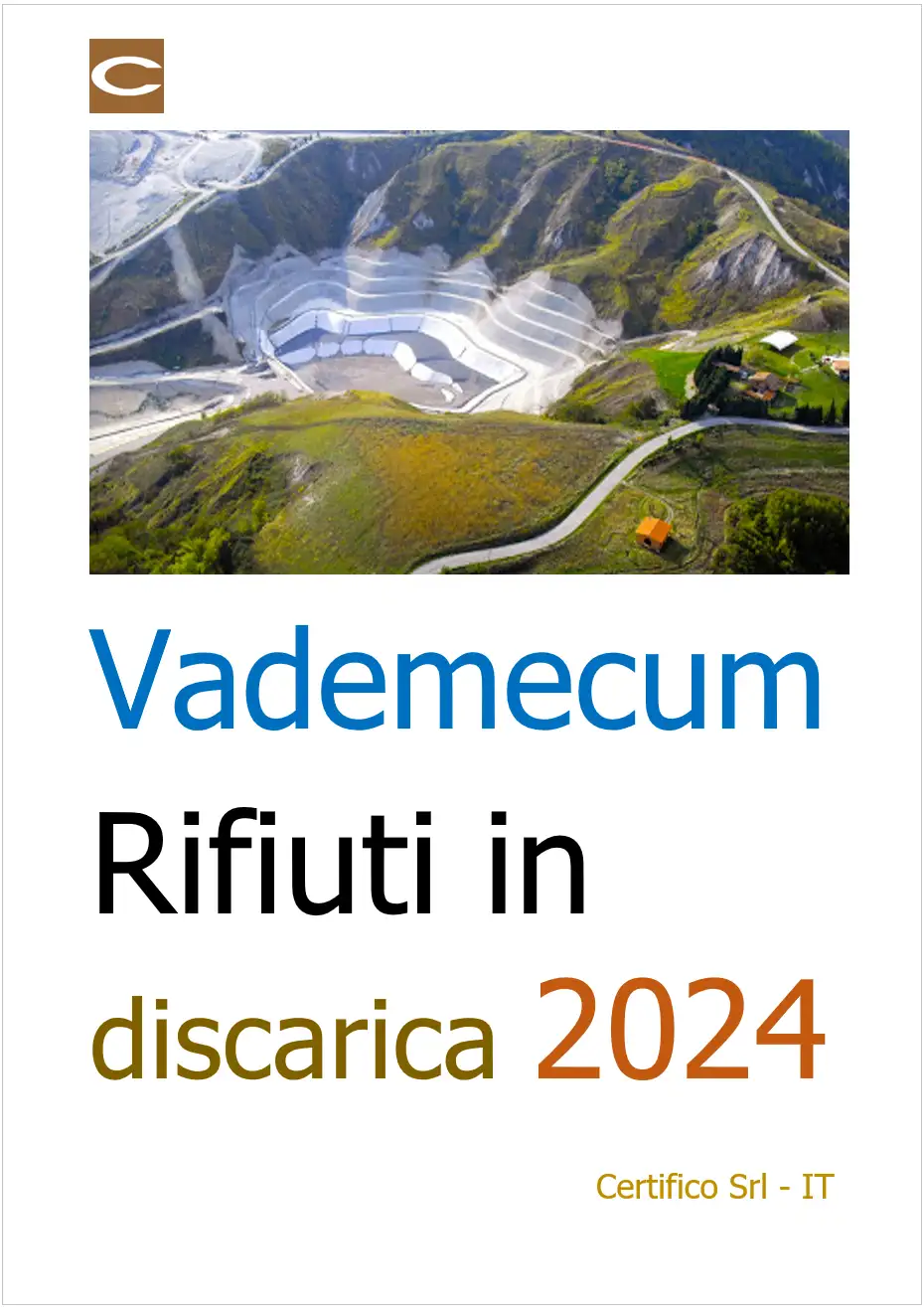 Vademecum rifiuti in discarica 2024 Vademecum rifiuti in discarica 2024