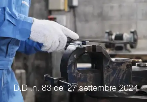 Decreto direttoriale n 83 del 27 settembre 2024 Decreto direttoriale n 83 del 27 settembre 2024