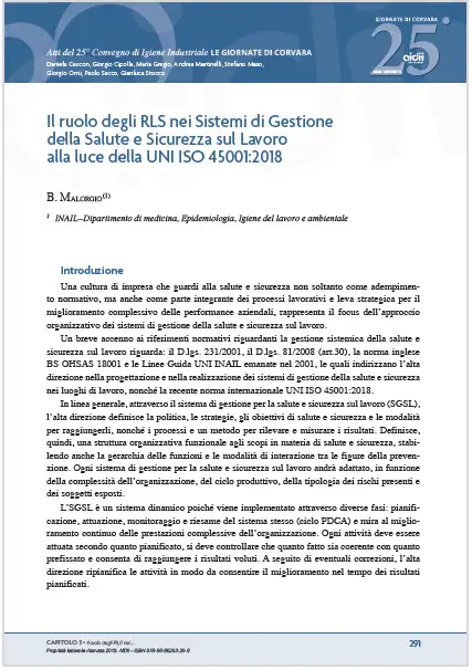 Ruolo del RSL e UNI EN ISO 4001