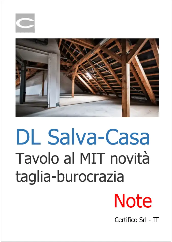 DL Salva Casa tavolo al MIT sulle novit  taglia burocrazia