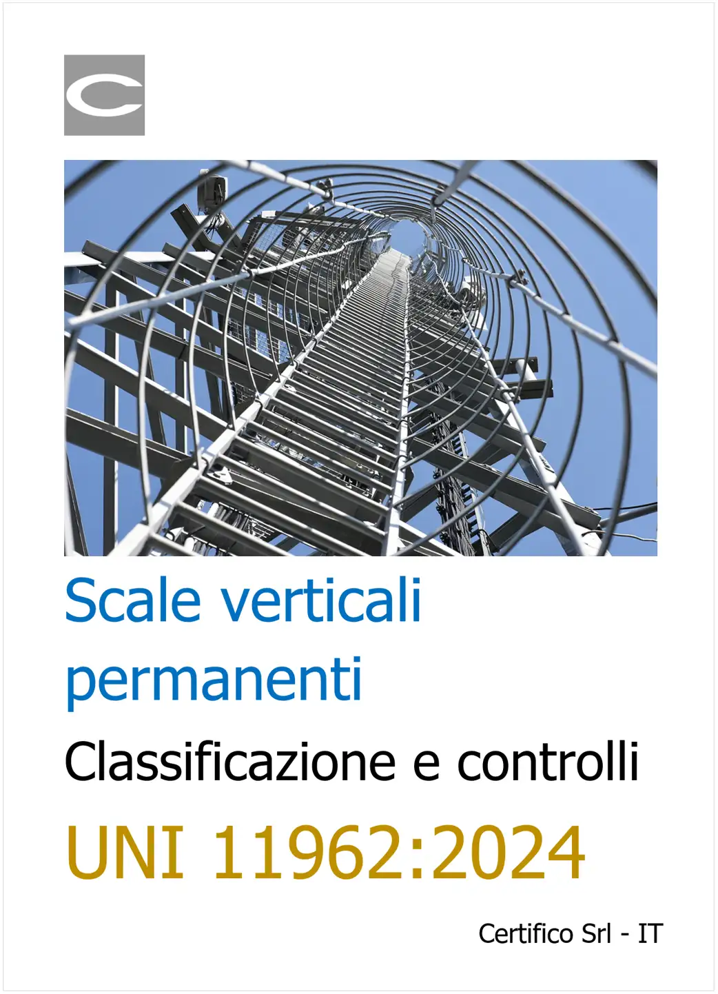 UNI 11962 Scale verticali permanenti classificazione controlli UNI 11962 Scale verticali permanenti classificazione controlli