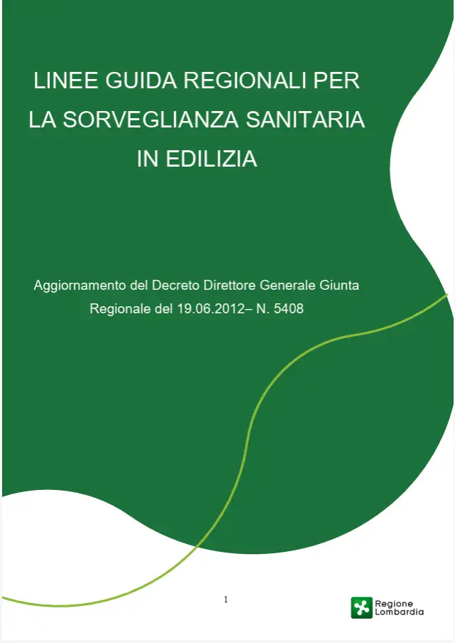 Linee Guida RL per la Sorveglianza Sanitaria in Edilizia Linee Guida RL per la Sorveglianza Sanitaria in Edilizia