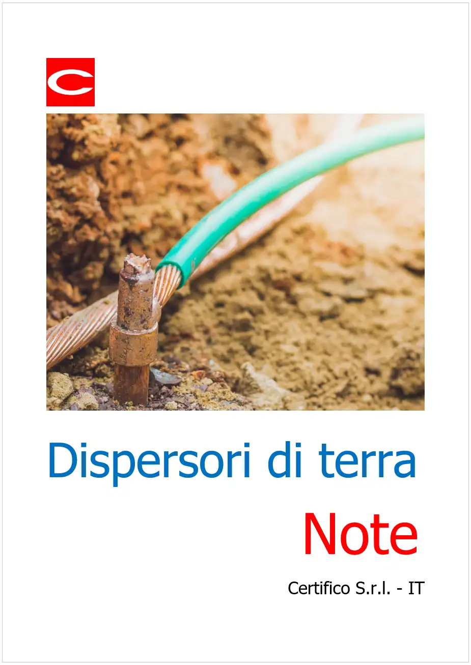Dispersori di terra Note Marzo 2025 Dispersori di terra Note Marzo 2025
