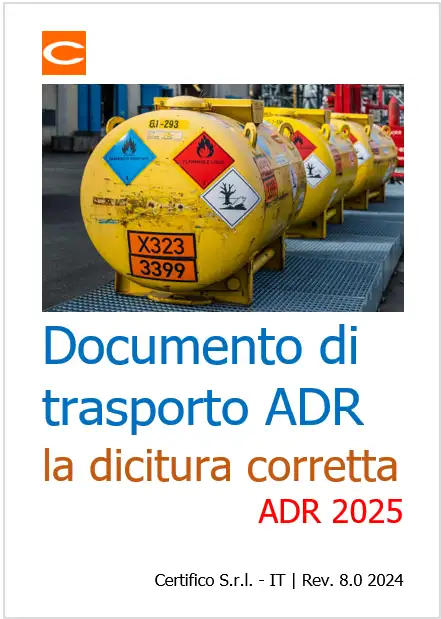 Documento di trasporto ADR La corretta dicitura 2025 Documento di trasporto ADR La corretta dicitura 2025