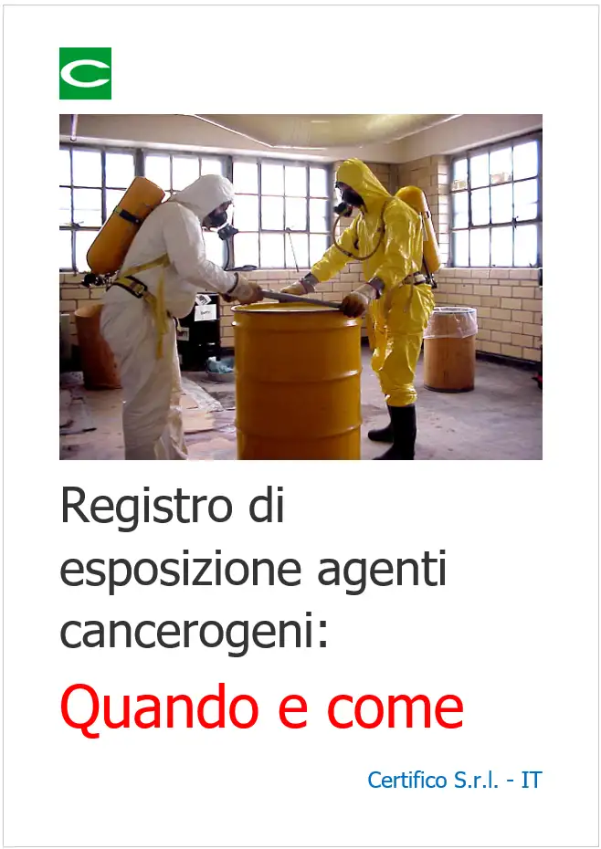 Registro esposizione agenti cancerogeni Quando e Come Registro esposizione agenti cancerogeni Quando e Come