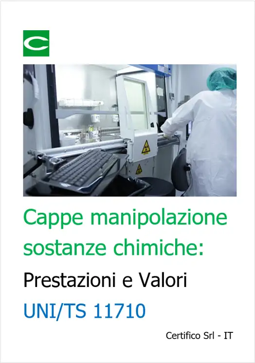 Cappe per la manipolazione di sostanze chimiche UNI TS 11710