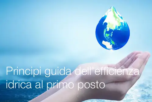 Principi guida dell efficienza idrica al primo posto