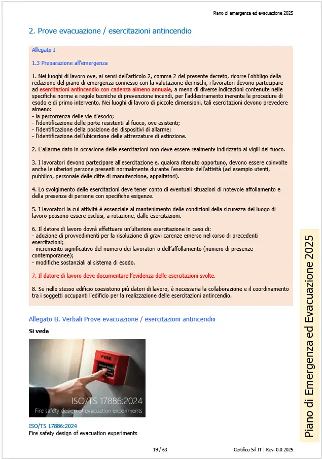 Prove evacuazione   esercitazioni antincendio