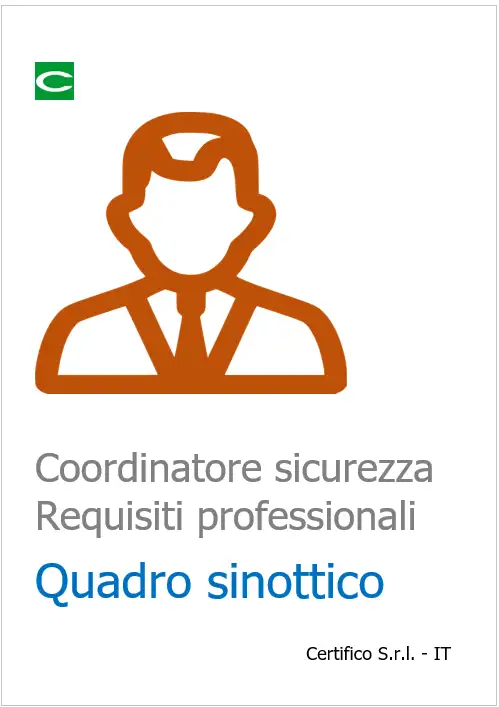 Coordinatore sicurezza Requisiti professionali 2025
