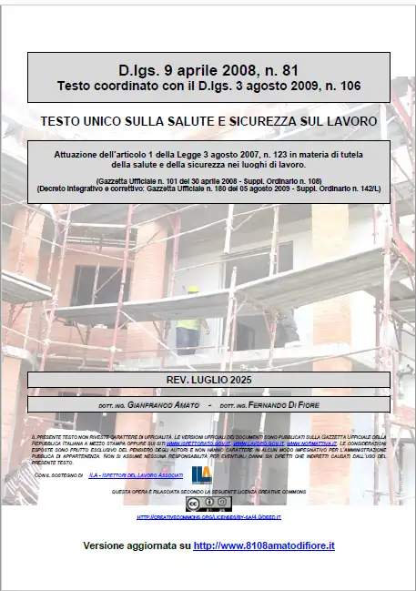 Testo Unico Sicurezza D Lgs  81 2008   07 2025
