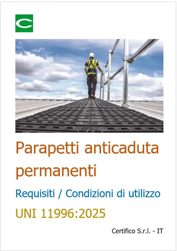 Parapetti anticaduta permanenti | Requisiti di sicurezza e condizioni di utilizzo Parapetti anticaduta permanenti | Requisiti di sicurezza e condizioni di utilizzo