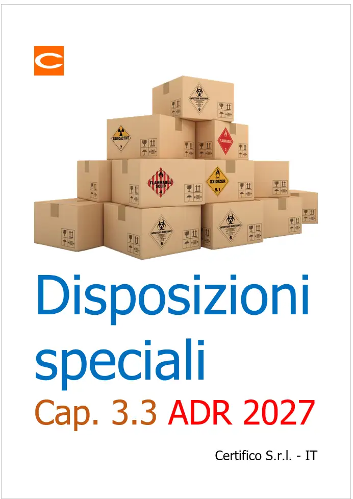 Disposizioni speciali: Capitolo 3.3 ADR
