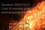 Decisione 2006 213 CE Classi di reazione al fuoco pavimentazioni e pannelli in legno