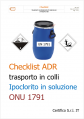 Checklist trasporto in colli di ipoclorito in soluzione