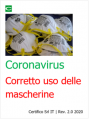 Coronavirus Corretto uso delle mascherine