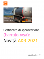 Certificato di approvazione  barrato rosa    Novita  ADR 2021