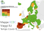 Mappa EDCD misure di viaggio EU al tempo Covid