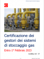 Certificazione dei gestori dei sistemi di stoccaggio gas