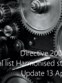 Directive 2006 42 EC Machinery   Summary list of harmonised standards 13 04 2022