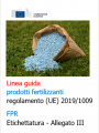 Linea guida etichettatura prodotti fertilizzanti regolamento  UE  2019 1009  FPR