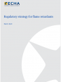 Regulatory strategy for flame retardants
