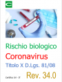 Rischio biologico Coronavirus Titolo X D Lgs  81 2008 Rev  34