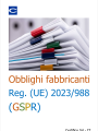 Obblighi fabbricanti  Regolamento  UE  2023 988  GSPR