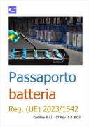 Passaporto della batteria   Regolamento  UE  2023 1542