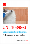 UNI 10898 3 Sistemi protettivi antincendio intonaco spruzzato