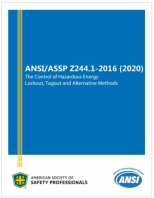 ANSI ASSP Z244 1 2016  R2020